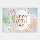 Happy Birthday Geschenkpapier Set (Vorderseite 3)