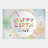 Happy Birthday Geschenkpapier Set (Vorderseite 2)
