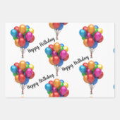 Happy Birthday Geschenkpapier Set (Vorderseite 2)