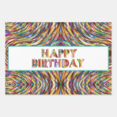 Happy Birthday Geschenkpapier Set (Vorderseite)