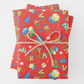 Happy Birthday Geschenkpapier Set (Beispiel)