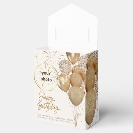 happy birthday geschenkschachtel (Geöffnet)