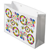 Happy Birthday Geschenktasche Bumblebee Große Geschenktüte (Vorderseite Schrägansicht)