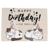 Happy Birthday Geschenktasche Große Geschenktüte (Rückseite)