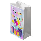 Happy Birthday Geschenktasche Kleine Geschenktüte (Vorderseite Schrägansicht)