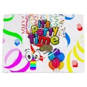 Happy Birthday Geschenktasche Party Zeit Große Geschenktüte (Vorderseite)