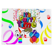 Happy Birthday Geschenktasche Party Zeit Große Geschenktüte (Rückseite)
