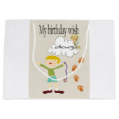 Happy Birthday Geschenktasche Wünschen Sie einen H Große Geschenktüte (Vorderseite)