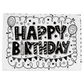 Happy Birthday Geschenktüte (Rückseite)