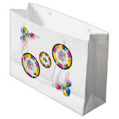 Happy Birthday Geschenktüte Balloons Hummel (Vorderseite Schrägansicht)