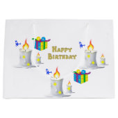 Happy Birthday Geschenktüte Candle (Vorderseite)