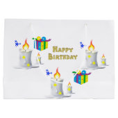 Happy Birthday Geschenktüte Candle (Rückseite)