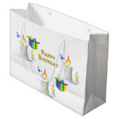 Happy Birthday Geschenktüte Candle (Vorderseite Schrägansicht)