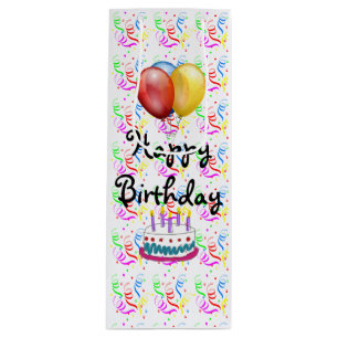 Happy Birthday Geschenktüte Für Weinflaschen