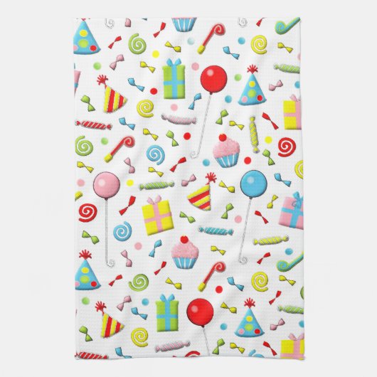 Happy Birthday Geschirrtuch (Vertikal)