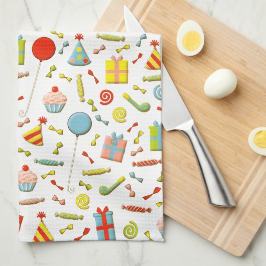 Happy Birthday Geschirrtuch (Viertel Falte)