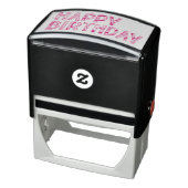 Happy Birthday gestreift Groovy Colorful Permastempel (Produkt)
