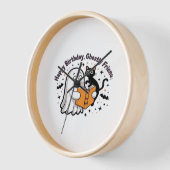 Happy Birthday Ghost Cat PNG - Spooky Niedlich Cla Uhr (Winkel)