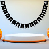 Happy Birthday Ghost-Pumpkin Halloween Wimpelkette