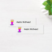 Happy Birthday Giant Pink Cake Gift Tag (Schreibtisch)
