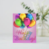 Happy Birthday gibt Liebe Cake (Stehend Vorderseite)