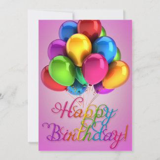 Happy Birthday gibt Liebe Cake Einladung