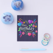 Happy Birthday gibt Liebe Cake  Flyer (Einzeln)