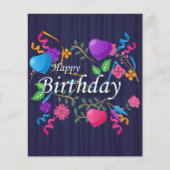 Happy Birthday gibt Liebe Cake  Flyer (Vorne)