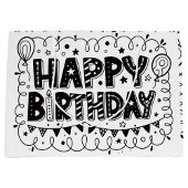 Happy Birthday Gift Bag Große Geschenktüte