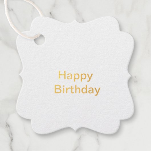 Happy Birthday Gift Tag (Vorderseite)