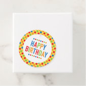 Happy Birthday Gift Tag Circle Geschenkanhänger (Beispiel)