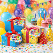 Happy Birthday Gift Tag  Geschenkanhänger