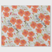 Happy Birthday Gift Wrap Geschenkpapier (Flach)