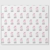 Happy Birthday Gift Wrapping Paper Elephant Geschenkpapier (Flach)