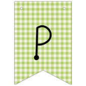 Happy Birthday Gingham Rainbow Bunting Flags Wimpelkette (Dritte Fahne)