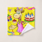 Happy Birthday Giraffe Hands Badezimmer Handtuch S Badhandtuch Set (Waschlappen)