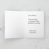 Happy Birthday Giraffe Karte (Innenseite)