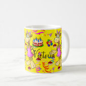 Happy Birthday Giraffe Yellow Tasse (VorderseiteRechts)