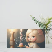 Happy Birthday Girl 01 Save The Date (Stehend Vorderseite)