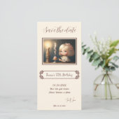 Happy Birthday Girl 01 Save The Date (Stehend Vorderseite)