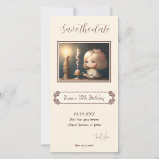 Happy Birthday Girl 01 Save The Date