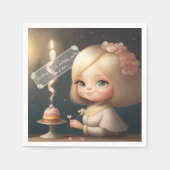 Happy Birthday Girl 01 Serviette (Vorderseite)