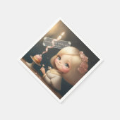 Happy Birthday Girl 01 Serviette (Ecke)