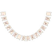 Happy Birthday Girl 01 Wimpelkette (Alle)