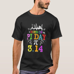 Happy Birthday Girl Boy T Math Geek Pi Day Kinder T-Shirt