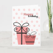 Happy Birthday Girl Karte (Vorderseite)