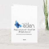 Happy Birthday Girl personalise age card Karte (Rückseite)