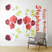 Happy Birthday Girl Stephanie Dame Wandteppich (Beispiel (Horizontal))