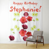 Happy Birthday Girl Stephanie Dame Wandteppich (Beispiel)
