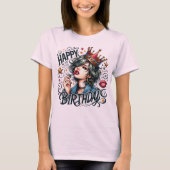 Happy Birthday Girl T - Shirt (Vorderseite)